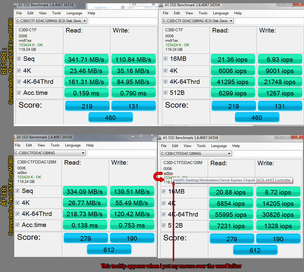 Windows Experience Index Low Performance With Crucial C300 Ssd